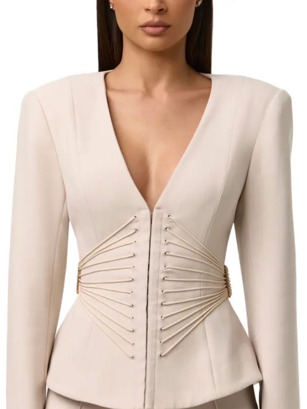 Naked Wardrobe Corset Blazer